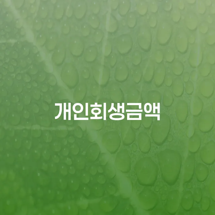 성동구 개인회생 빚청산 고민만 하지 말고