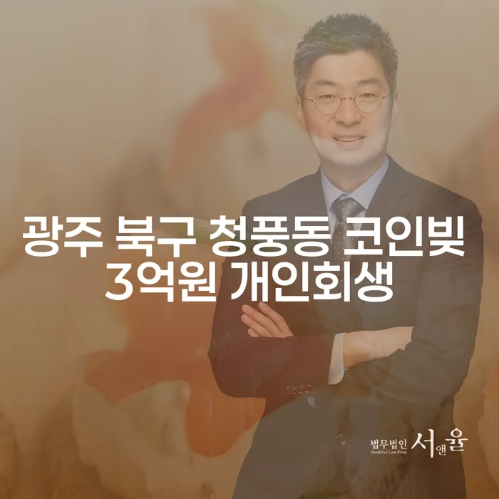 광주 북구 청풍동에서 코인빚 3억원, 개인회생 가능한가?